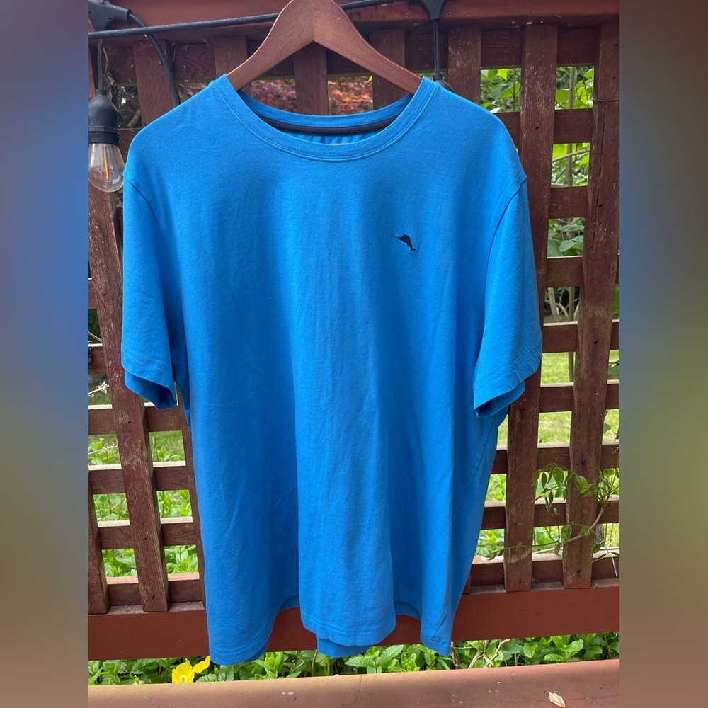 Tommy Bahama XLT Tall Blue Stretch Tee Big & Tall Relaxed Casual Essential
